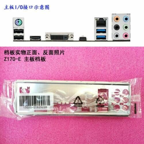 Original IO I/O Shield BackPlate Blende Bracket For Asus Z170-E