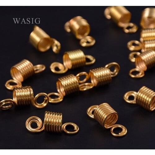 Gold and Silver metal spring tube 7 ring dreadlock beads for braids hair beads for dreadlocks adjustable hair braid cuff clips