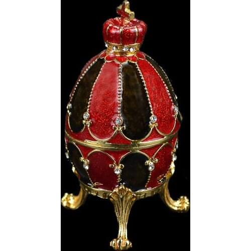 QIFU Exquisite Small Faberge Egg Ornaments Box