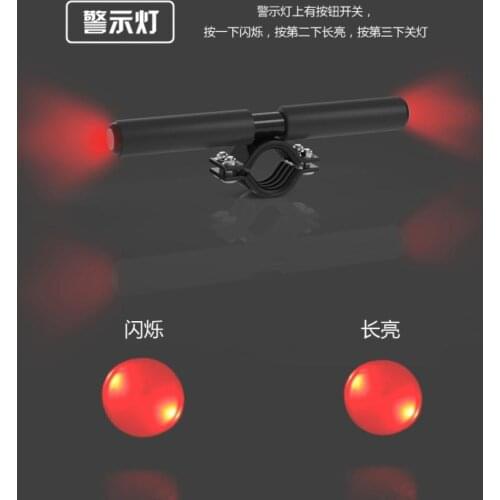 Electric Scooter Motor Bike Children Grip Handle For Xiaomi Mijia M365 Ninebot Es1 ES2 Nextdrive with Safety Warning Light