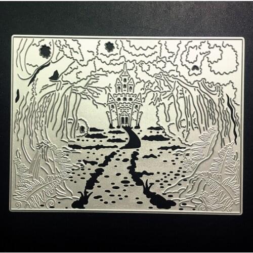 SCD1209 Forest Road Metal Cutting Dies For Scrapbooking Stencils DIY Album Cards Decoration Embossing Folder Die Cuts Tools