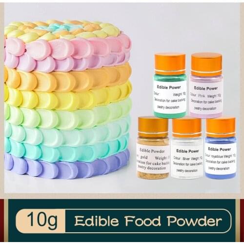 Edible Food Coloring Gold Food Powder 10g in Cake Decorations Baking Pastry Bread Colorantes Comestible