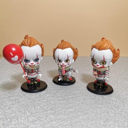 Tronzo Cute IT Pennywise Little Clown Dolls Figure Horror Movie IT Evil Demon Clown PVC Action Figure Model Dolls Toys