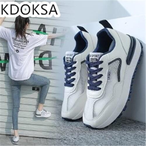 Athleisure Platform Platform Shoe For Womens Fall 2021 Low-top Front Lace-up Shoe