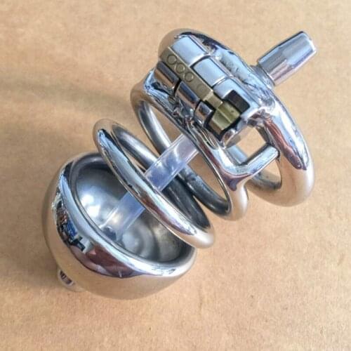 Urethral Dilators Catheter Stainless Steel Chastity Cage Penis Lock Metal Cock Ring Male Chastity Device Sex Toys For Men Cbt