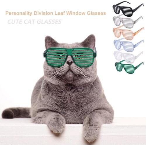 Funny Pet Cat Glasses Dog Cute Blinds Sunglasses Puppy Cosplay Props Party Festival Photo Shoots Goods Decor Glasses Accessories