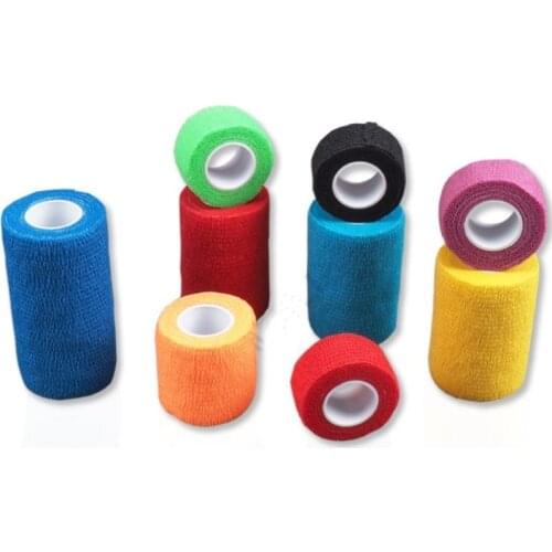 5 Pcs New Tape Sport Bandage Roll Cotton Elastic Adhesive Strain Injury Muscle Sticker Breathable 2.5x450cm 5x450cm 7.5x450cm