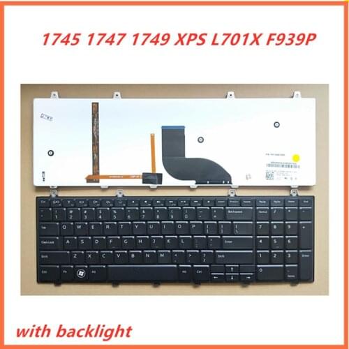 Laptop English Keyboard For Dell STUDIO 1745 1747 1749 XPS L701X F939P Notebook Replacement layout Keyboard