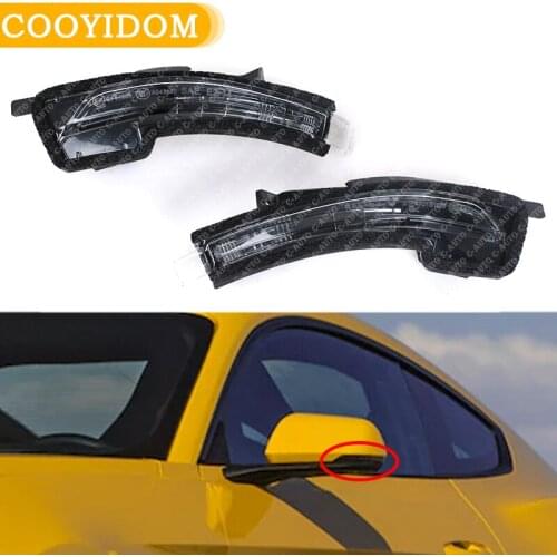 Car Wing Door Side Mirror Turn Signal Indicator Lamp For Ford Mustang 2015 2016 2017 2018 2019 Outside Rear View Mirror Light