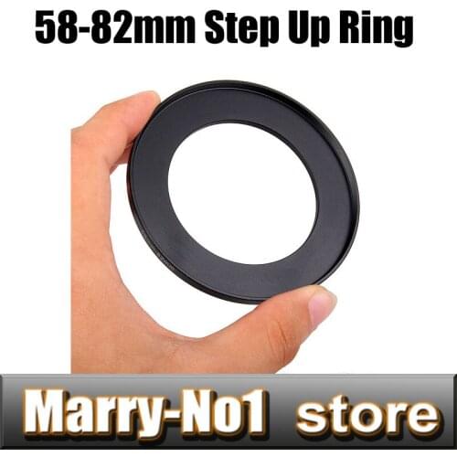 Free shipping + Trcking Number Black Step Up Filter Ring Lens Ring 58mm to 82mm 58mm -82mm 58-82mm