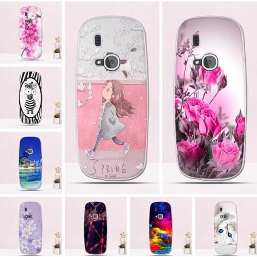 Case for Nokia 3310 2017 Case Cover Soft Silicone Flowers Luxury Phone Cover for Nokia 3310 2017 Cover Capas Fundas Coque Shells