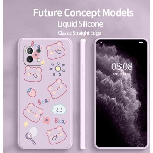 Bubble Bear Phone Case For Xiaomi Mi 11 lite Ultra 11i 10T 9T Pro Lite 10 10S 9 8 lite Pro Poco F2 X2 F3 Pro Cover