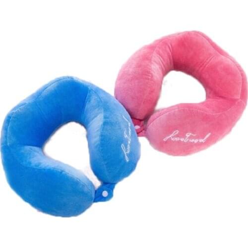Travel Pillows U Shaped Cushion Pillows Car Nursing Cushion Travel Comfortable Folding Home Textile Office Supplies for Sleep