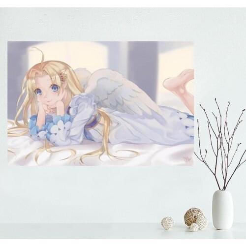 The Rising Of The Shield Hero Canvas Poster Bedroom Home Decoration Wall Poster Art Print Silk Fabric Gift For Friend 50x75CM