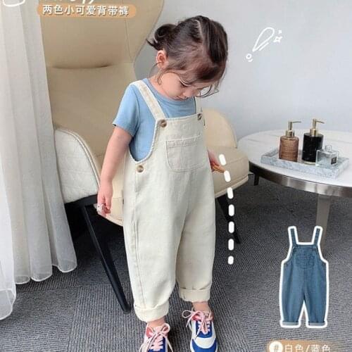 Jiayan Denim Overalls For Girls
