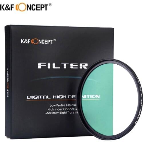 K&F CONCEPT Slim Multi Coated MC UV HD Lens Filter Protector 37/40.5/49/52/55/58/62/67/72/77/82/86mm For Canon Nikon Sony Camera