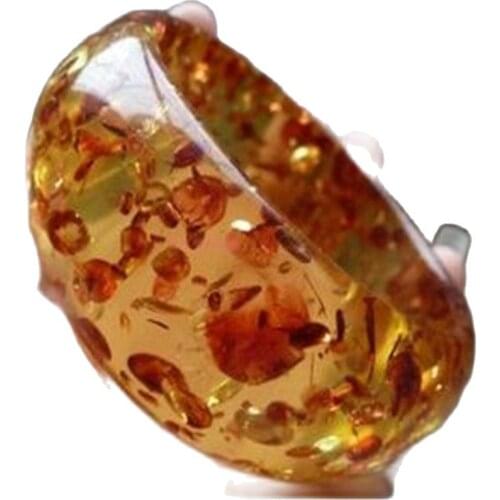 Beautiful Fashion Unique Flavor Of The Natural Amber Flower Amber Bracelet For Widening And Thickening