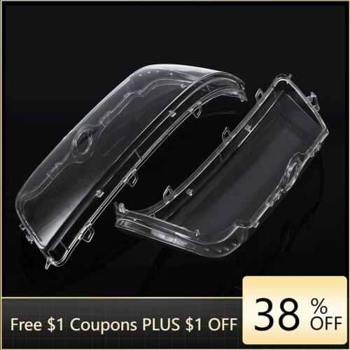 2Pcs 4-Door Lens Headlamp Lens Cover Car Left Right Headlight for BMW E39 facelift 1996-2003 63128375301 63128375302 Accessories
