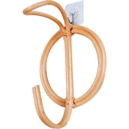 Rattan Clothes Hook Retro Clothes Hook Simple Homestay Room Wall Hanging Rack Decorative Hook