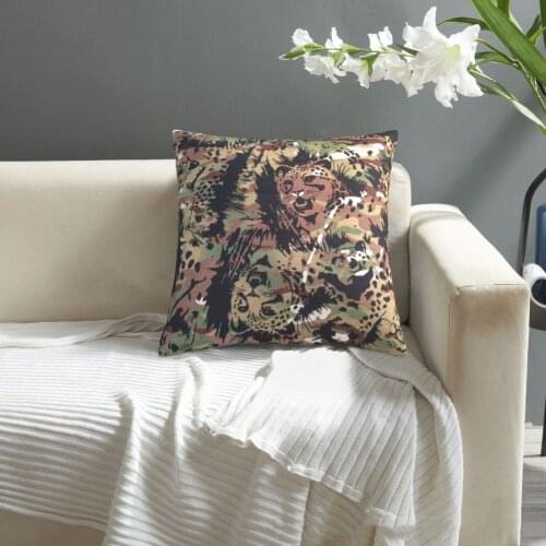 Tiger Camouflage pillowcase printed cushion cover sofa waist pillow pillow cover
