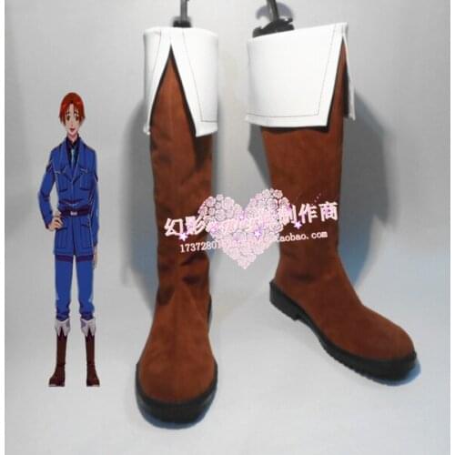 Axis Powers Hetalia Cosplay North Italy Army Halloween Long Cosplay Shoes Boots H016
