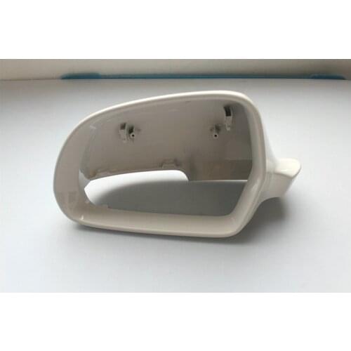 Applicable to superb 2009-2013 Octavia 2013-2014 Reversing mirror case Rearview mirror rear cover Dust cover white