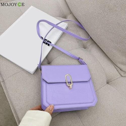 Women Leather Bags Luxurious Messenger Bag Women PU Stone Pattern Crossbody Bag Vintage Ladies Solid Color Flap Handbag