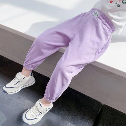 Pants For Girls Letter Pattern Kids Girls Pants Casual Style Sweatpants Kids Spring Autumn Kids Clothes