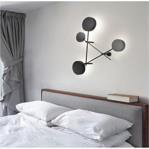 Nordic Modern LED Wall Lamp Glass Ball Bathroom Mirror Beside American Retro Wall Light Sconce Wandlamp Aplique Murale