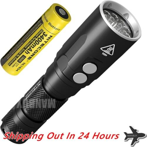 Wholesale nitecore DL20 Diving Light + NL1834 Rechargeable Battery 1000 Lumen LED Flashlight Underwater 100 Meters FREE SHIPPING