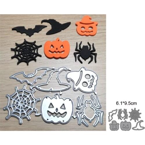 Pocket Die Halloween Witch Pumpkin Cutting Dies Craft Dies Metal Cutting Dies Scrapbooking Craft Paper Knife Mould Card Mould