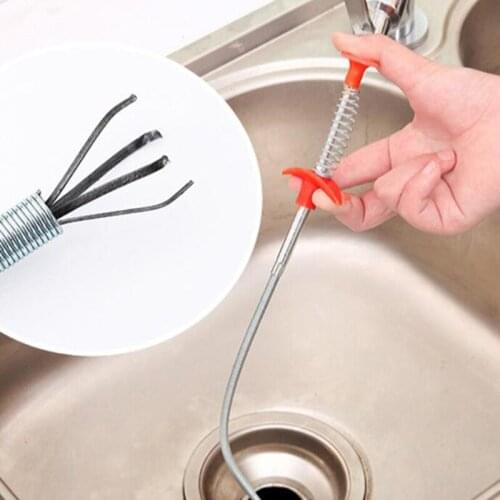 Kitchen Pipe Drain Clog Remover Clogged Dra Hair Remover Household Cleaning Pipe Dredger Flexible Sewerage Cleaning Tools