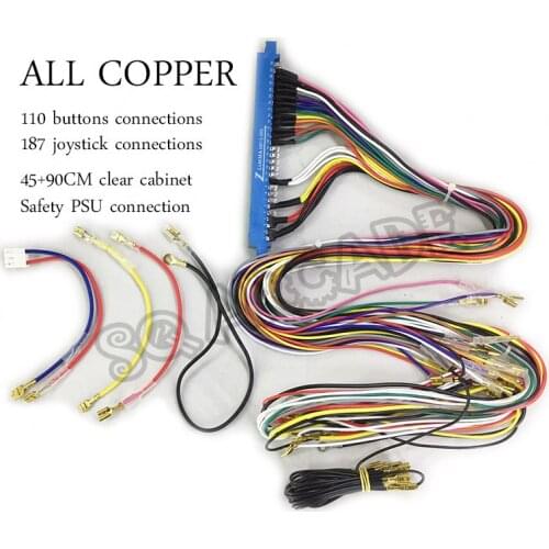 All cooper jamma harness with 110 buttons connections 187 joystick connections