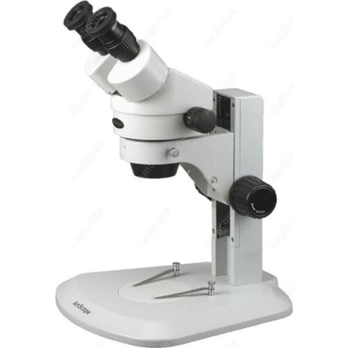 Widefield Track Zoom Binocular Microscope-AmScope 7X-45X Track Stand Super Widefield Track Zoom Binocular Microscope SM-1BR