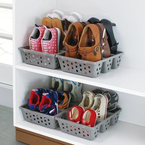 Japan Import Home Three Shoes Racks Plastic Japanese Shoe Storage Box Space Saver Organizer Cupboard Cabinets Creative Container