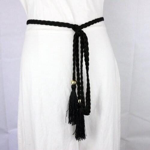 European and American Metal Waist Rope Tassel Fashion Wild Sexy Waist Chain Ladies Personalized Thin Belt with Skirt Decoration