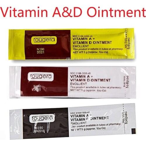 100Pcs Microblading Fougera Vitamin A&D Ointment Professional Tattoo Aftercare Cream Anti Scar Repair Cream For Tattoo Body Art