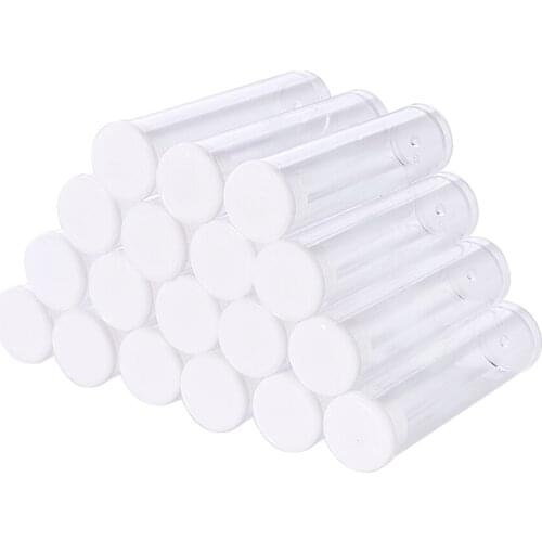 100pc Transparent Plastic Bead Small Box Containers Clear Little Micro Nail Seed Beads Bottle Clear 75x13mm/55x15mm