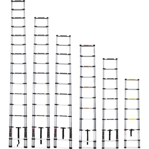 2m /2.9m Multi Purpose Household Thickening Extension Ladder Aluminium Alloy Household Portable Insulated Folding Lifting Stairs