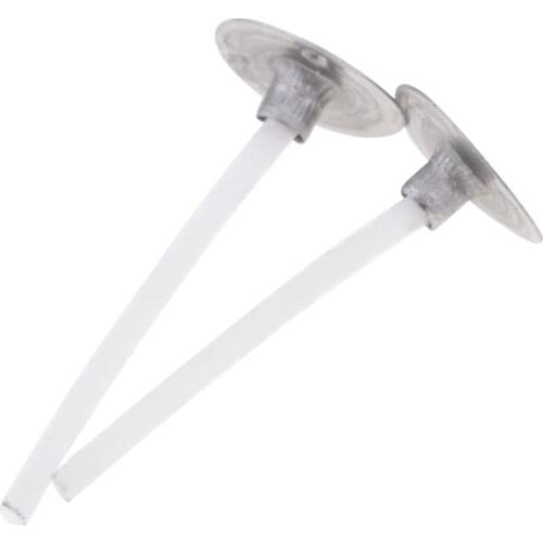 200 Pieces Pre-waxed Pre-tabbed Cotton Candle Wicks And 10 Pieces Clear Round Shape Tealight Cup Empty Case Candle Making Mold