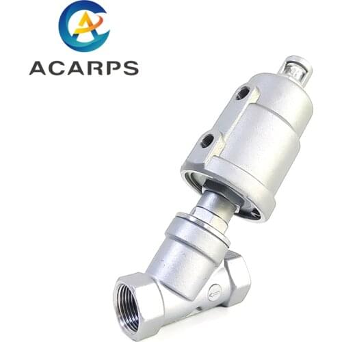 3/8" Stainless Steel Pneumatic Threaded Angle Seat Valve Y Type High Temperature Steam Threaded Angle Seat Valve