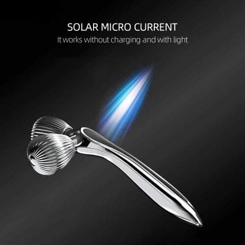 3D Roller Microcurrents Massager for Face Beauty Gouache Scraper Facial Y Shape Thin Lift Slimming Tools