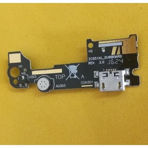 5 Pcs/Lot, Mic USB Charging Dock Port Contector Flex Cable For Asus Zenfone 3 Laser ZC551KL Replacement