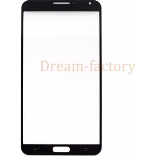 50pcs For Samsung Galaxy Note 2 N7100 LCD Front Outer Touch Screen Glass Lens For Note 3 N9000 Black White Free DHL
