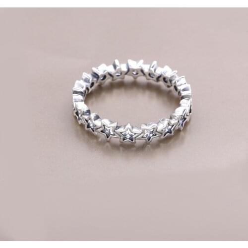 Ajax 925 Sterling Silver Stylish Star Ring Womens Trend Jewelry Brands 2021 Girls Cubic Zirconia Crystal Valentines Day Gifts