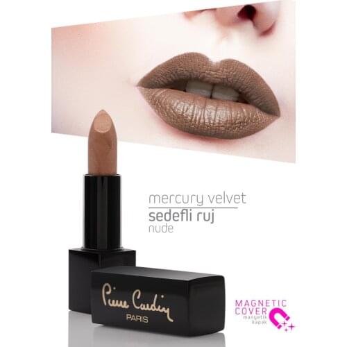 Pierre Cardin Paris Mercury Velvet Lipstick - Luxury Professional Full Coverage Face Makeup Cosmetics - Beauty Tools Lip Stick