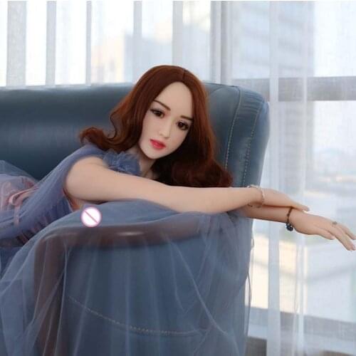 Free shipping 158cm Realistic Sex doll Full TPE Metal skeleton Lifelike breast Vagina Anus Real Silicone Sexy love doll for men