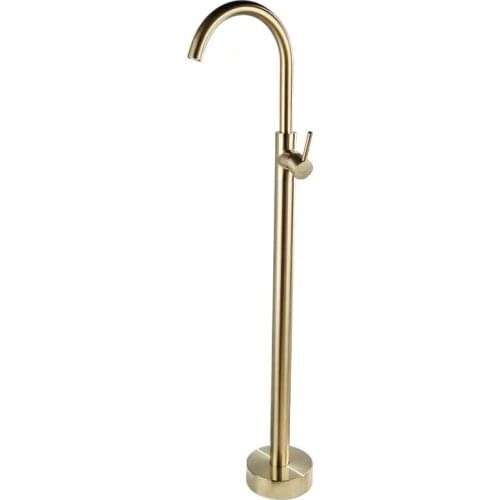 Black chrome brushed gold Bathtub Floor Stand Faucet Mixer Single Handle Mixer Tap 360 Rotation Spout Bath Mixer Shower