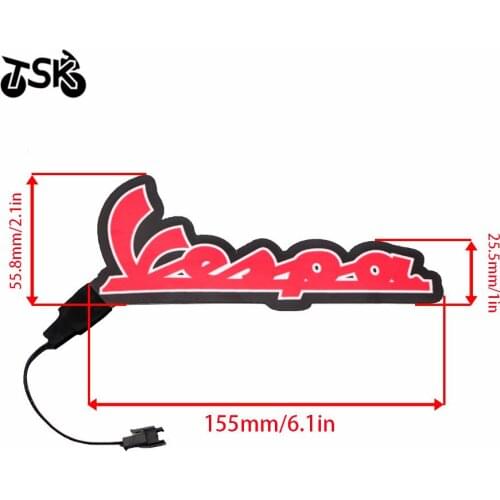 For PIAGGIO Vespa GTS300 LX125 LX150 125 150 Sprint Primavera 300 LX LXV Motorfiets Licht LED DIY Reflecterende Koud Sticker