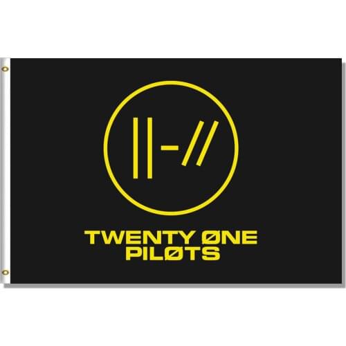 Twenty One Pilots Flag Banner 3x5ft 90x150cm Flag Decoration Indoor Or Out Door 100D 100% Polyester Advertising